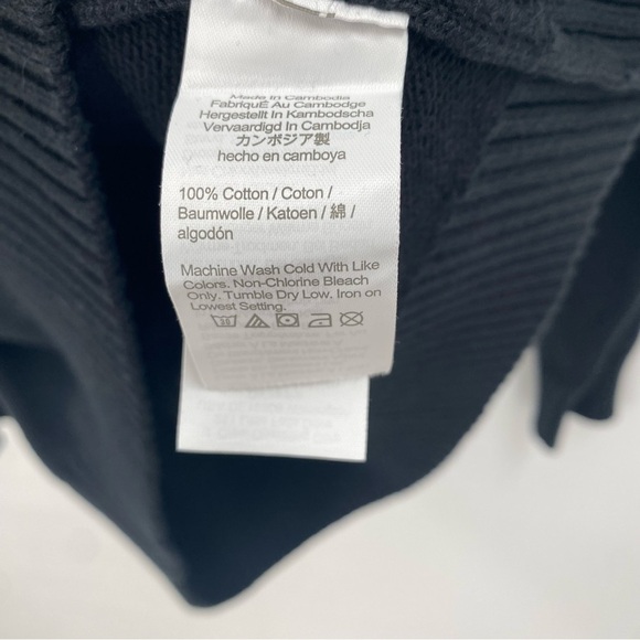 Knit for J. Crew Black 1/4 Zip Up Sweater with Mock Turtleneck Men’s Medium - Picture 5 of 6